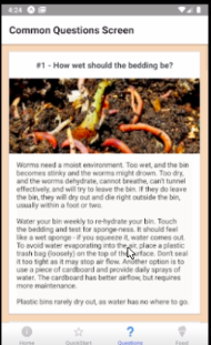 Worm App - for mobile devices